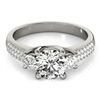 1.25 CTW Certified VS/SI Diamond 3 Stone Micro Pavering 18K White Gold - REF-225A3X - 28020