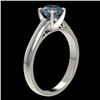Image 4 : 1.22 CTW Certified Intense Blue SI Diamond Solitaire Engagement Ring 10K White Gold - REF-147N8Y - 3