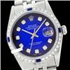 Image 1 : Rolex Men's Stainless Steel, QuickSet, Diam Dial & Diam/Sapphire Bezel - REF-521M4F