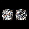 Image 1 : 2.03 CTW Certified H-SI/I Quality Diamond Solitaire Stud Earrings 10K Rose Gold - REF-285A2X - 36632