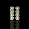 Image 1 : 5.33 CTW Emerald Cut Diamond Designer Earrings 18K Yellow Gold - REF-1125Y6K - 42793