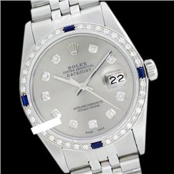 Rolex Ladies Stainless Steel, Diam Dial & Diam/Sapphire Bezel, Sapphire Crystal - REF-426T6K