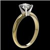 Image 4 : 1.25 CTW Certified VS/SI Quality Oval Diamond Solitaire Ring 10K Yellow Gold - REF-370T8M - 32915