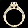 Image 2 : 1.6 CTW H-SI/I Certified Diamond Solitaire Ring 10K Yellow Gold - REF-263K6W - 34918