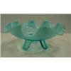 Image 2 : Blue Opalescent Ruffled Edge Bowl