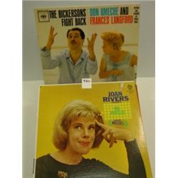 Lot of 16 Vintage COMEDY RECORDS - LP's