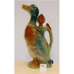 DUCK PITCHER w/Cattail Handle - France
