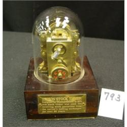 Miniature EDISON STOCK TICKER - Brass