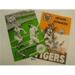 DETROIT TIGERS Baseball Score Books (2)