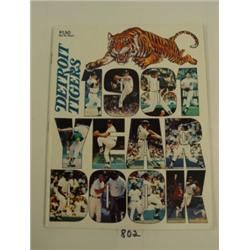 1981 DETROIT TIGERS Baseball Yearbook