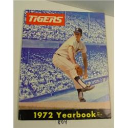 1972 DETROIT TIGERS Baseball Yearbook