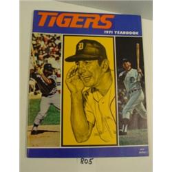 1971 DETROIT TIGERS Baseball Yearbook