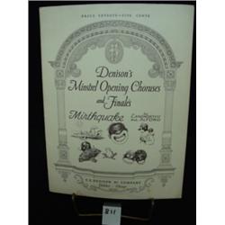 Black Memorabilia - DENISONS MINSTREL