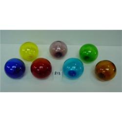 BLENKO Hand Blown Balls - Set of 7