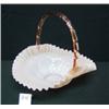 Image 1 : FENTON Pink Opaline Basket with Handle
