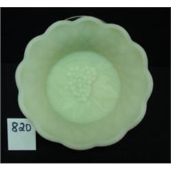FENTON Yellow Custard Grape Bowl