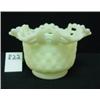 Image 1 : FENTON Yellow Custard Bowl - Ruffled