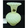 Image 1 : FENTON Yellow Opaline Swirl Vase