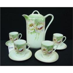 GERMANY H.P. 10 Piece Tea Set - PEONY