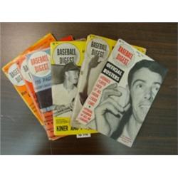 Vintage BASEBALL DIGESTS - Lot of 6