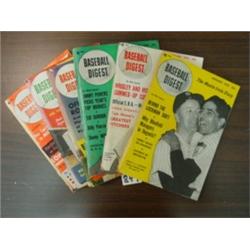 Vintage BASEBALL DIGESTS - Lot of 6