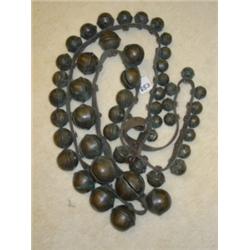 Brass SLEIGH BELLS on Leather Strap