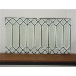 Diamond Beveled LEADED GLASS Window