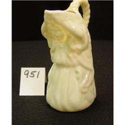 BELLEEK Figural Pitcher - Kneeling Girl