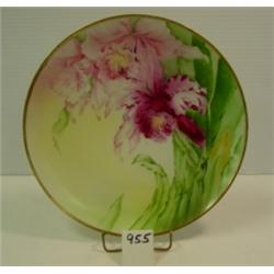 Hand Painted NIPPON Plate - Orchids