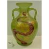Image 1 : Turn of the Century GREEN GLASS VASE