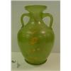 Image 2 : Turn of the Century GREEN GLASS VASE