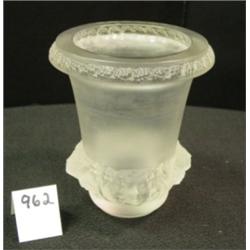 LALIQUE France Vase - Grapes and Faces