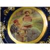 Image 2 : LIMOGES China Portrait Plate in Cobalt