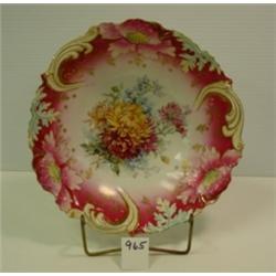 German H.P. SERVING BOWL - Floral