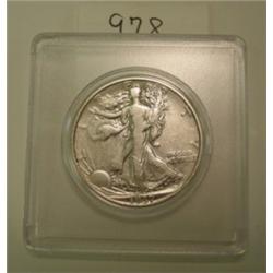 1937 Walking Liberty Silver Half Dollar
