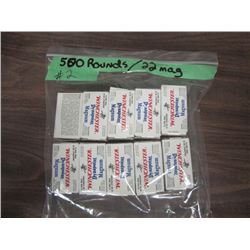 lot of 500 rounds 22 magnum Winchester