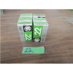 lot of 6 boxes 22 short ammunition