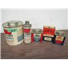 lot of five cans of assorted powder no shipping