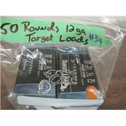 lot of 50 rounds 12-gauge target loads