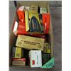 lot of empty ammunition boxes