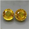 Image 1 : Natural Round Yellow Sapphire Pair 2.05 Cts
