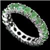 Image 1 : NATURAL GREEN EMEALD Eternity Band/Ring