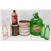 Image 1 : FLAT OF VINTAGE POP BOTTLES,ROGERS SYRUP TIN