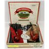Image 1 : CIGAR BOX WITH TWO S&T HANDMADE TABACO PIPES