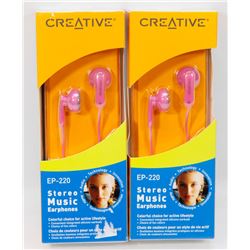 LOT OF TWO STEREO HEADPHONES