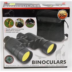 NEW 20X MAGNIFICATION BINOCULARS WITH BUILT IN