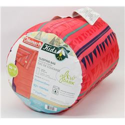 NEW GIRLS SINGLE SLEEPING BAG, PINK AND PURPLE
