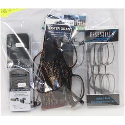 BAG W/9 NEW +1.25 AND +1.50 READING