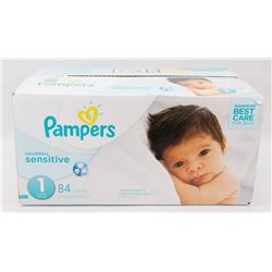 PAMPERS SIZE 1 SWADDLERS SENSITIVE 84PK DIAPERS