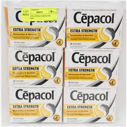 6 CEPACOL EXTRA STRENGTH LOZENGES